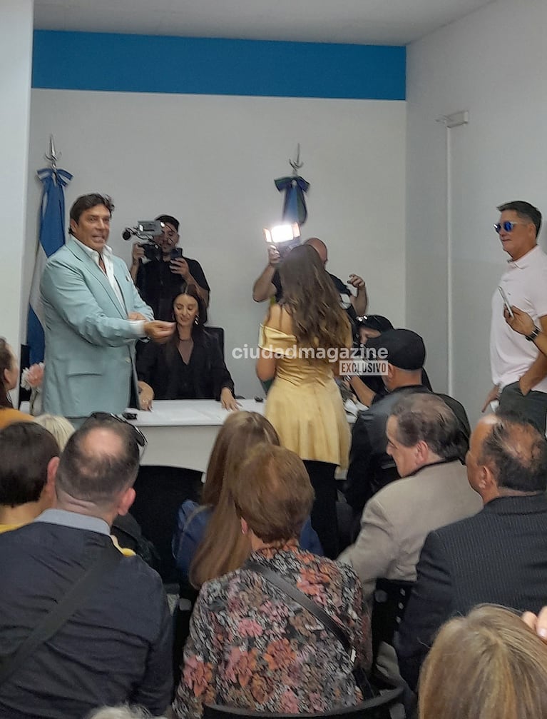 Matías Alé y Martina Vignolo se casaron por civil (Foto: Movilpress).