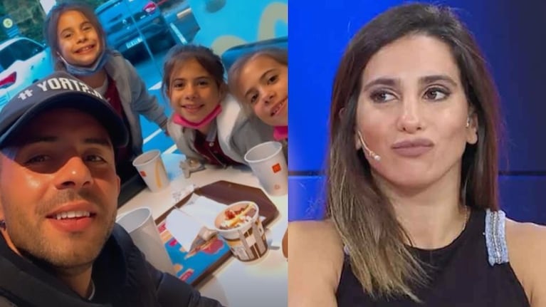 Matías Defederico compartió fotos del reencuentro con sus hijas en pleno escándalo con Cinthia Fernández (Fotos: Instagram y Web)