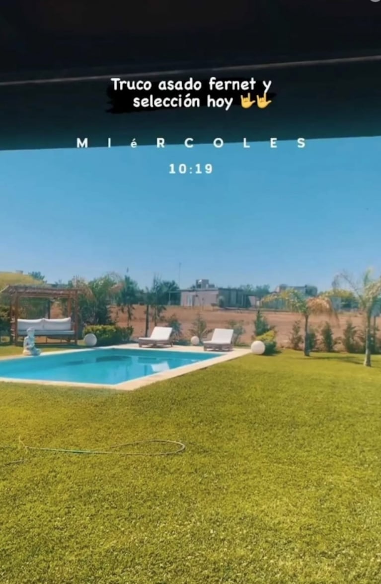 Matías Defederico mostró su inmensa piscina y lo cruzaron por la cuota alimentaria que le pasa a sus hijas