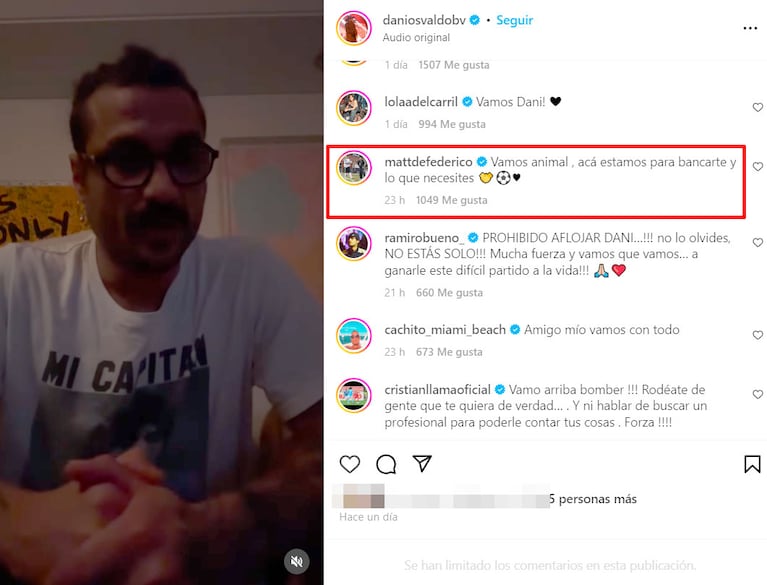 Matías Defederico se solidarizó con Daniel Osvaldo y Cinthia Fernández los fulminó a los dos: “El viento...”