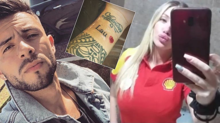 Matías Defederico se tatuó el nombre de su nueva novia