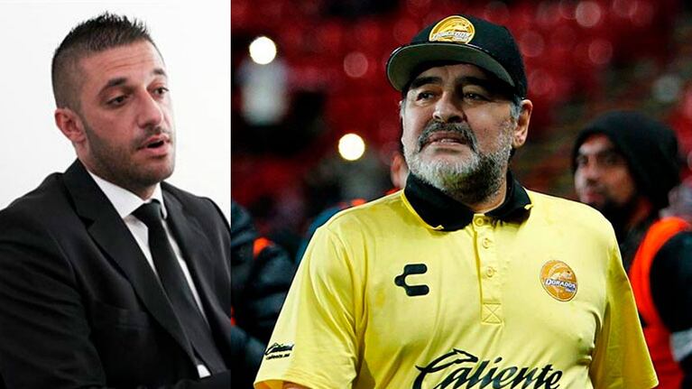 Matías Morla y Diego Maradona