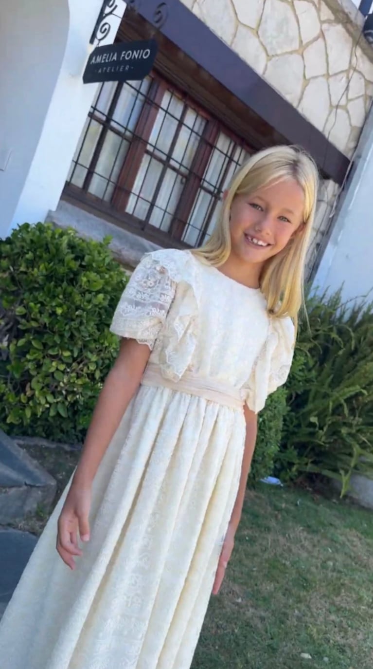 Matilda Salazar deslumbró en Mar del Plata con un impactante estilo “Bridgerton”: las claves del vestido | Créditos: Instagram @ameliafonioatelier