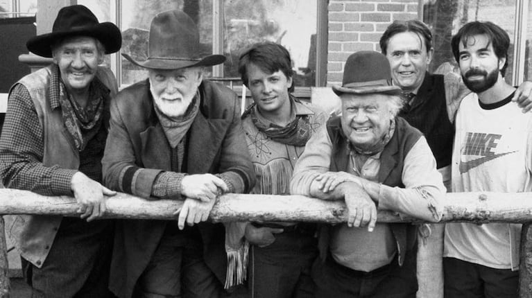 Matt Clark en Volver al Futuro III (Foto: detrás de escena de la película)