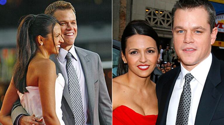 Matt Damon y su mujer, la argentina Luciana Barroso (Foto: archivo Web)