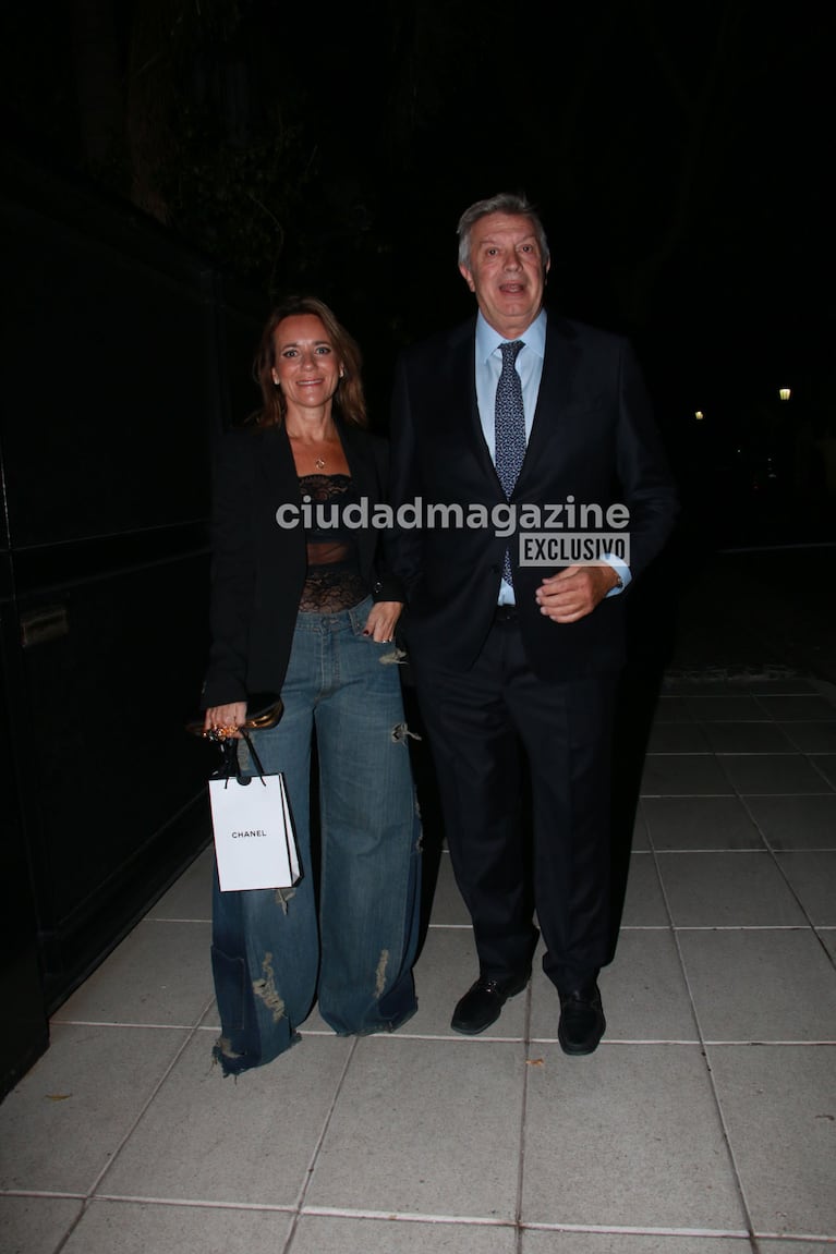 Mauricio D'Alessandro y Mariana Gallego en el cumpleaños de Marcela Tinayre (Foto: Movilpress).