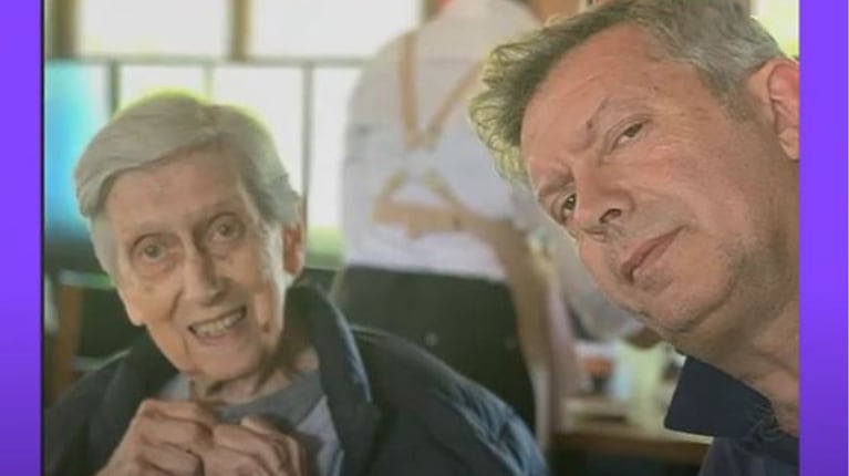 Mauricio D'Alessandro y su madre. Captura: América TV