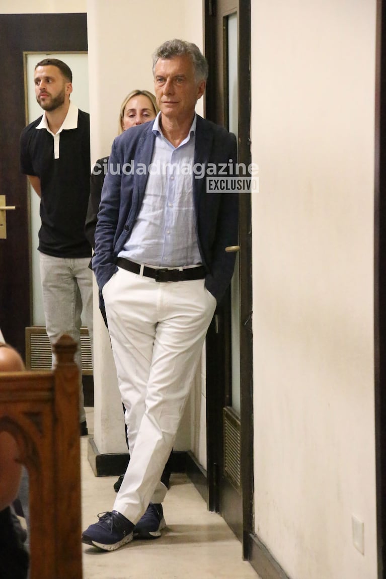 Mauricio Macri en la boda civil de su hermana Emily y Rodrigo Valladares (Foto: Movilpress).