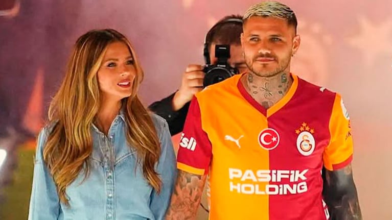 Mauro Icardi celebró otra copa con el Galatasaray junto a la China Suárez y sorprendió con un mensaje en sus redes (Foto: Instagram/@mauroicardi).