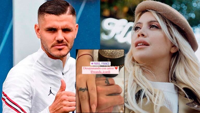 Mauro Icardi compartió una postal romántica con Wanda Nara.