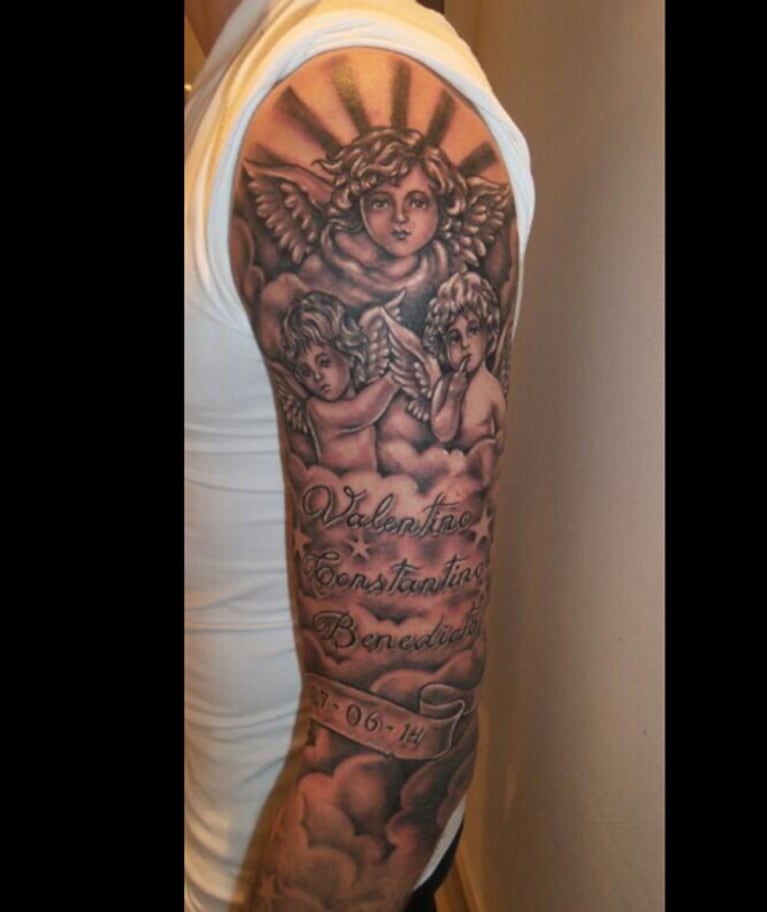 Mauro Icardi con el nuevo tatuaje. (Twitter)