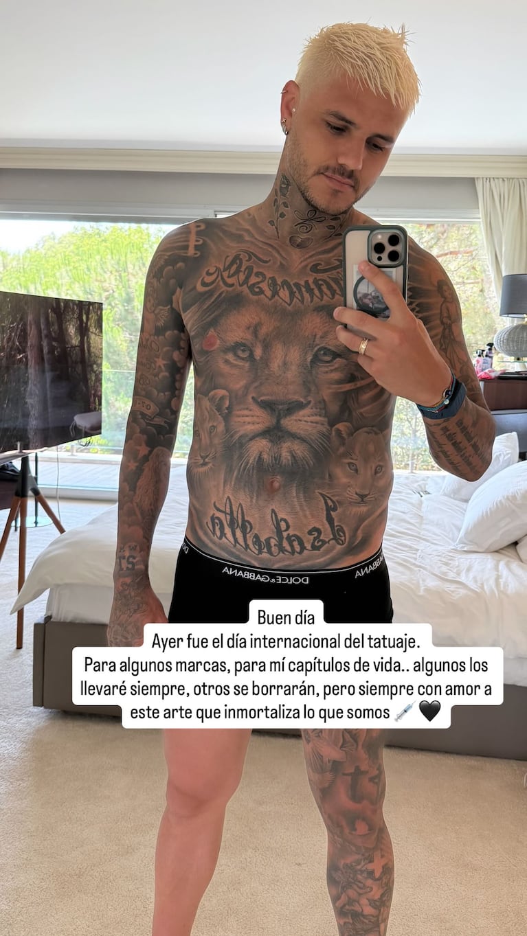 Mauro Icardi. Crédito: Instagram/@mauroicardi