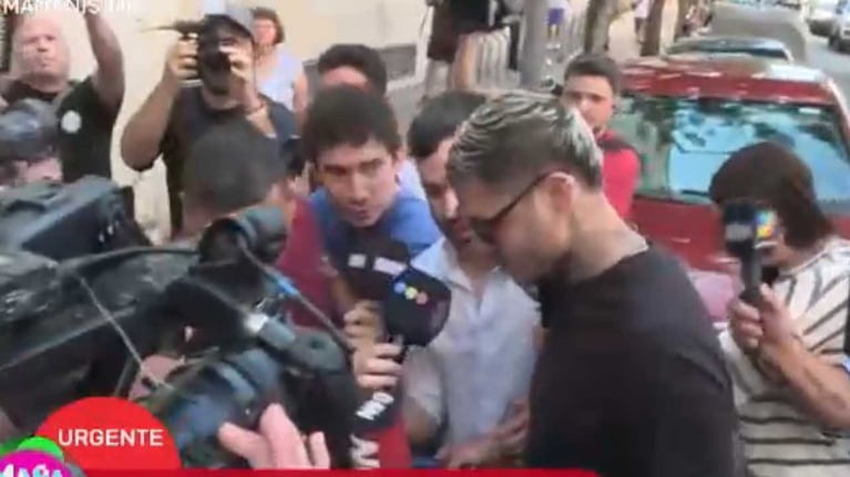 Mauro Icardi en la fiscalía, en enero de 2025.