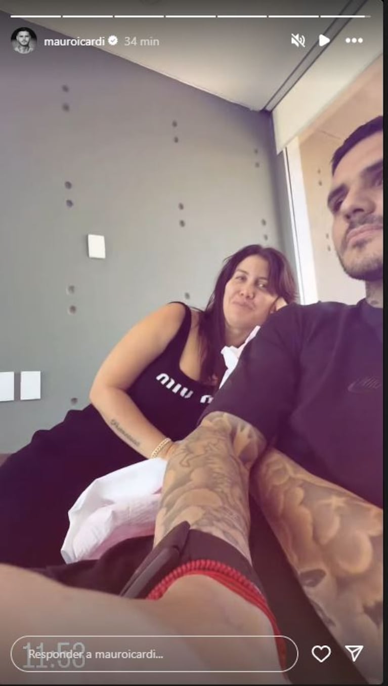 Mauro Icardi expuso a Wanda Nara con un video íntimo (Foto: Captura Instagram /mauroicardi)