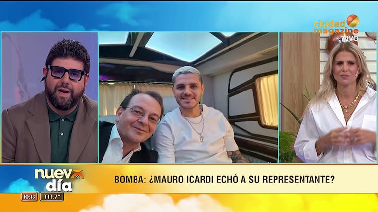 Mauro Icardi habría ehchado a su representante Elio Pino (Foto: captura de Ciudad Magazine).