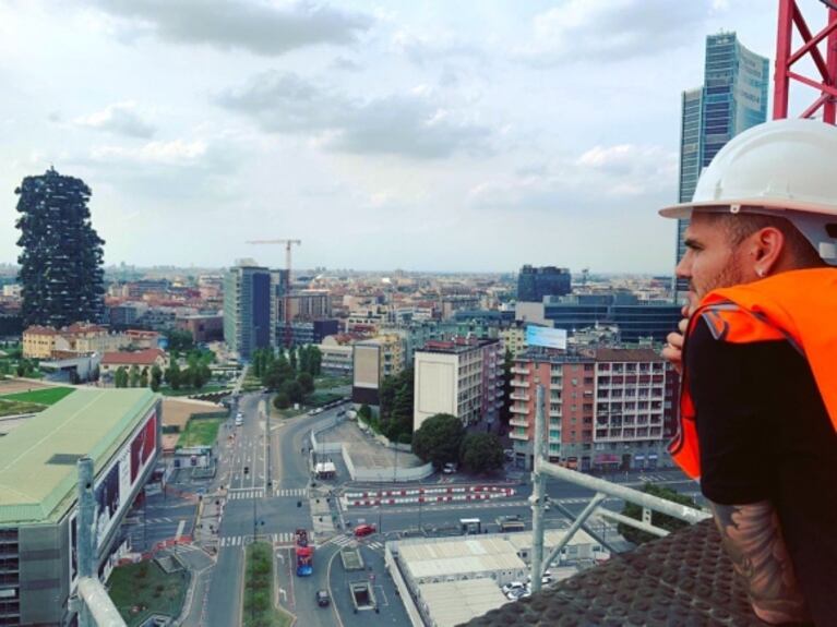 Mauro Icardi mostró las fotos de la mansión que está construyendo en Milán: "Mi nueva casa está llegando" 