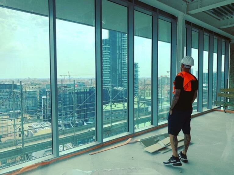 Mauro Icardi mostró las fotos de la mansión que está construyendo en Milán: "Mi nueva casa está llegando" 