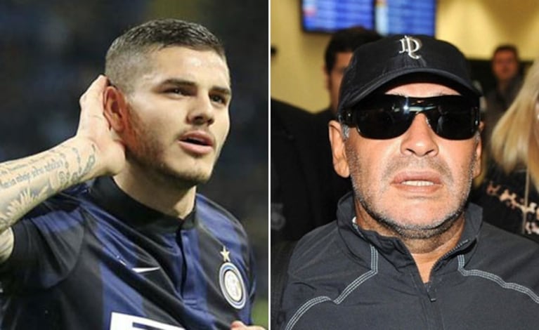 Mauro Icardi ninguneó a Diego Armando Maradona. (Foto: Web)