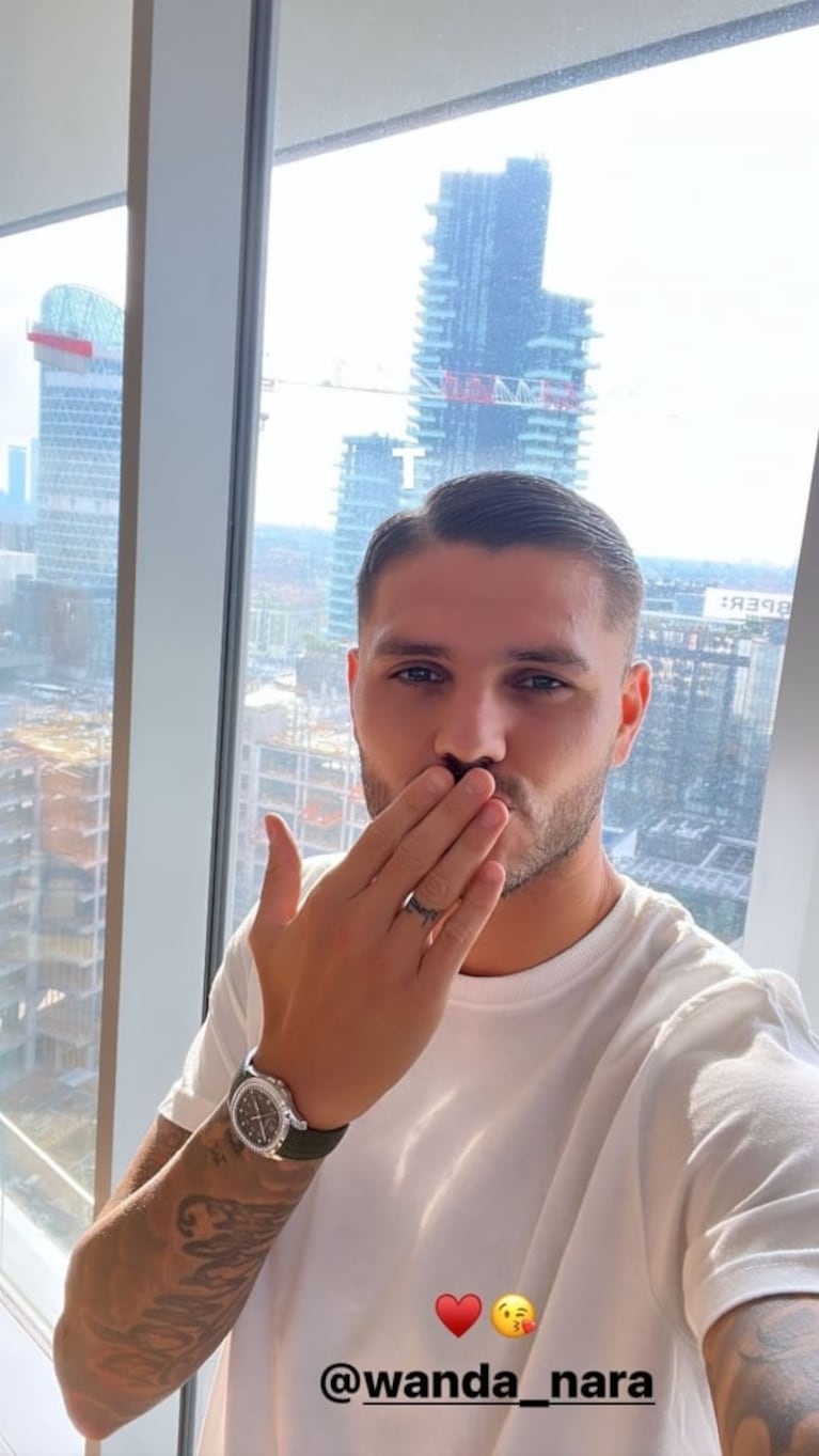 Mauro Icardi publicó sus escandalosos chats con Wanda Nara y después los borró: "Tóxica nivel mil"