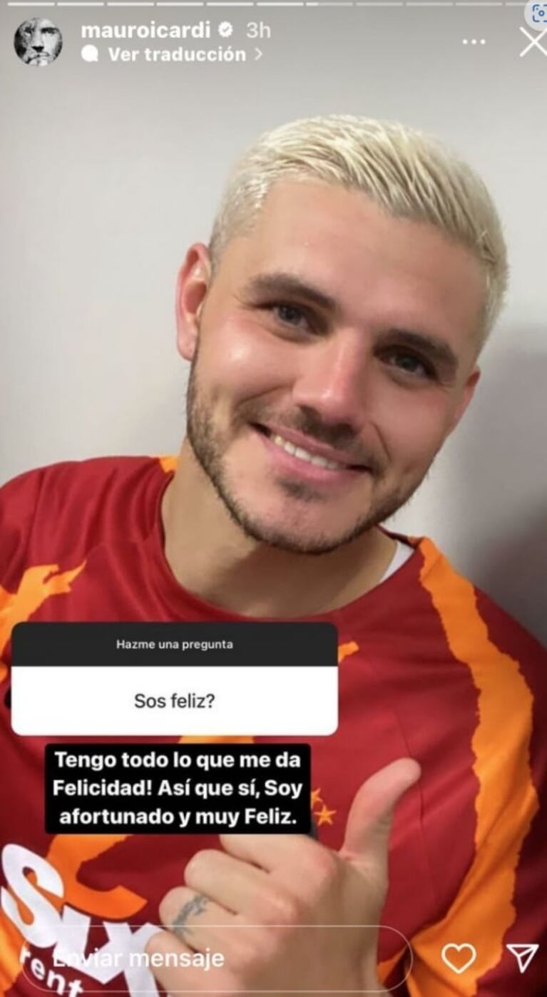 Mauro Icardi respondió si es feliz con Wanda Nara en las Maldivas