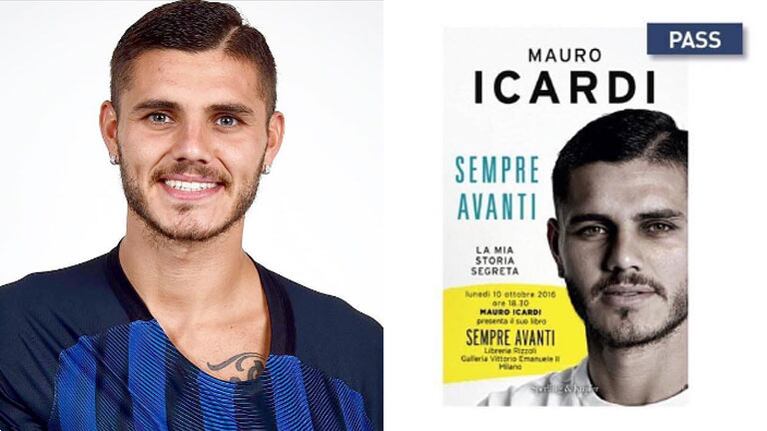 Mauro Icardi reveló la tapa de su biografía, Siempre para adelante