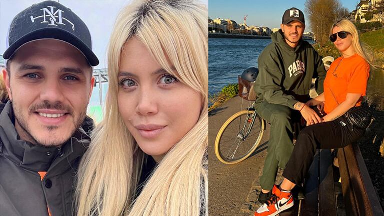 Mauro Icardi se refirió divertido al look de Wanda Nara y le declaró su amor.