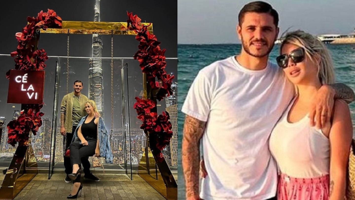 Mauro Icardi sorprendió a Wanda Nara con una romántica cena en Dubai: La mujer de mi vida