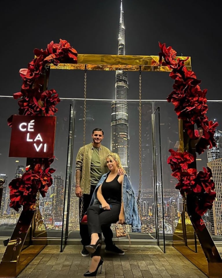 Mauro Icardi sorprendió a Wanda Nara con una romántica cena en Dubai: "La mujer de mi vida"