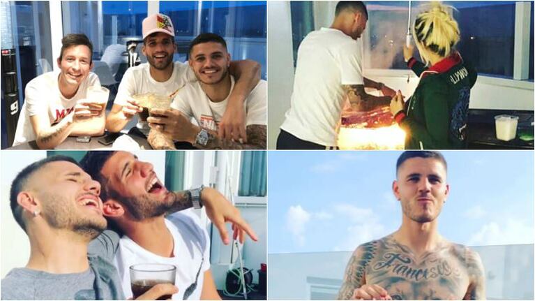 Mauro Icardi, tras no ser convocado para el mundial Rusia 2018: asado, fernet y cuarteto