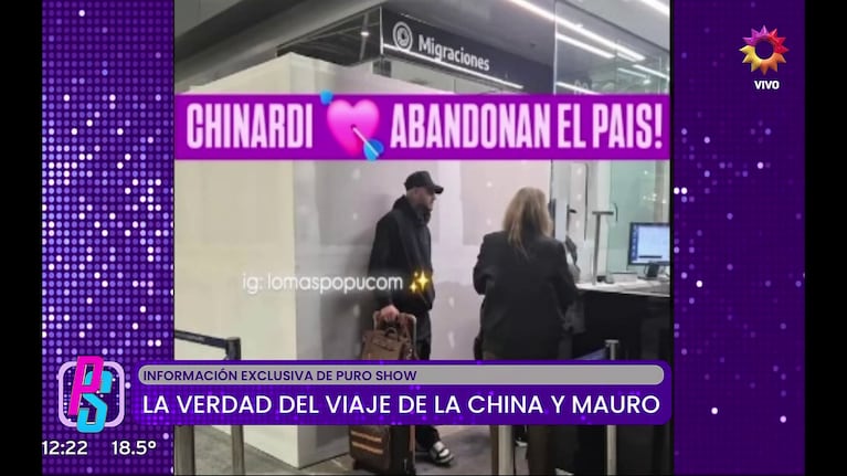 Mauro Icardi viajó a Miami con la China Suárez por trabajo (Foto: captura de eltrece).