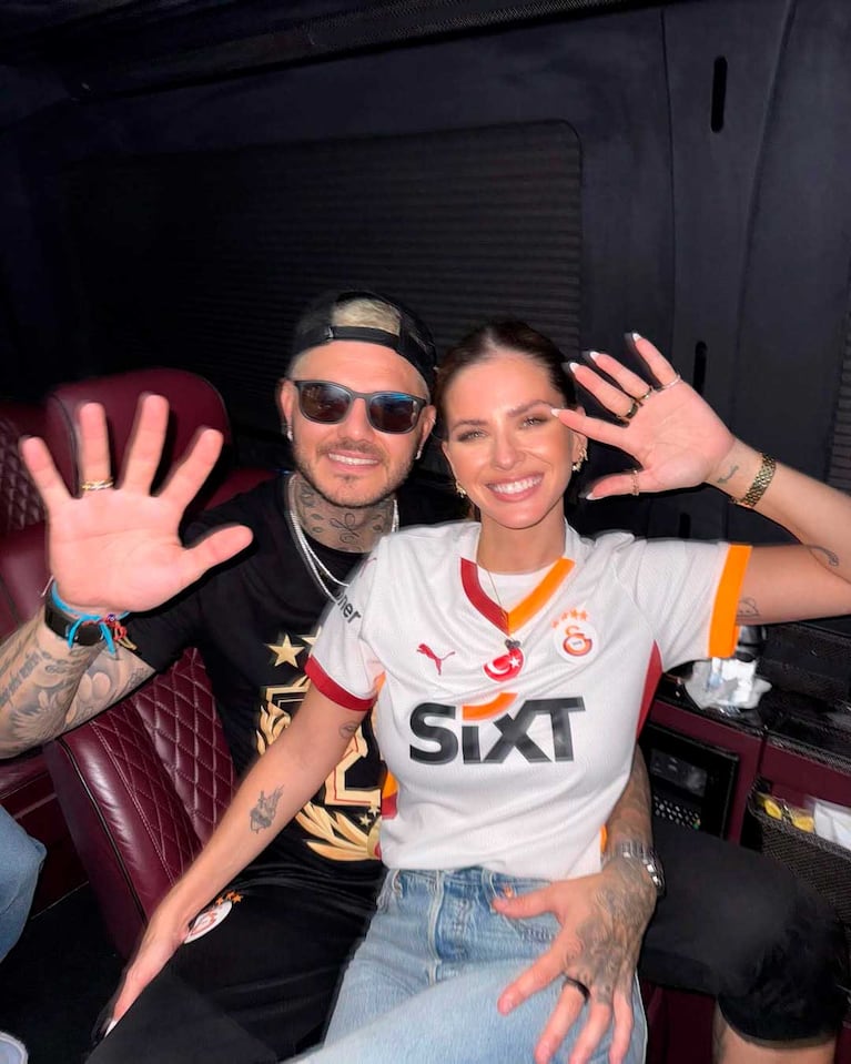 Mauro Icardi y la China Suárez en Turquía (Foto: Instagram @sangrejaponesa)