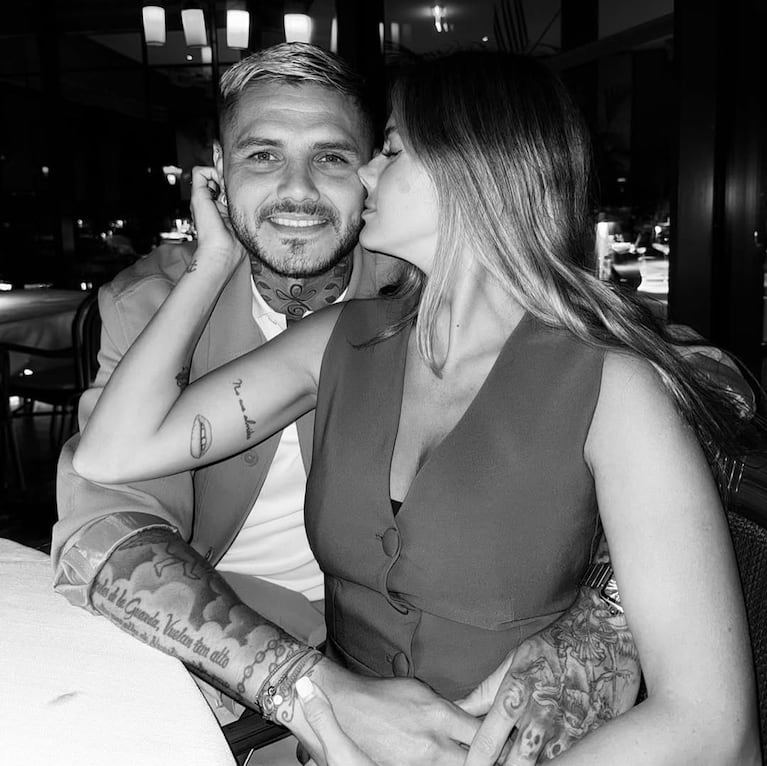 Mauro Icardi y la China Suárez (Foto: captura de Instagram).