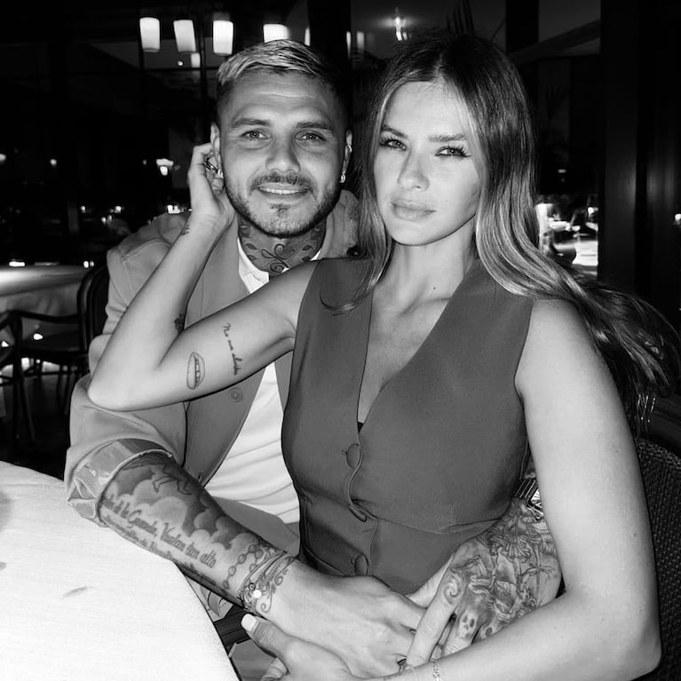Mauro Icardi y la China Suárez (Foto: captura de Instagram).