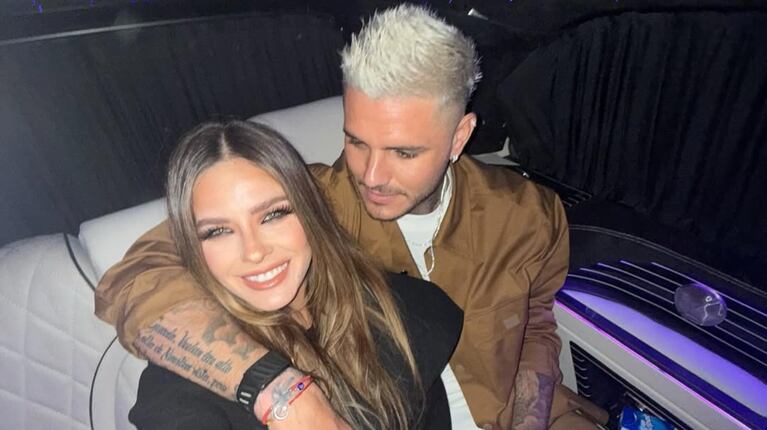Mauro Icardi y la China Suárez (Foto: Instagram @sangrejaponesa)