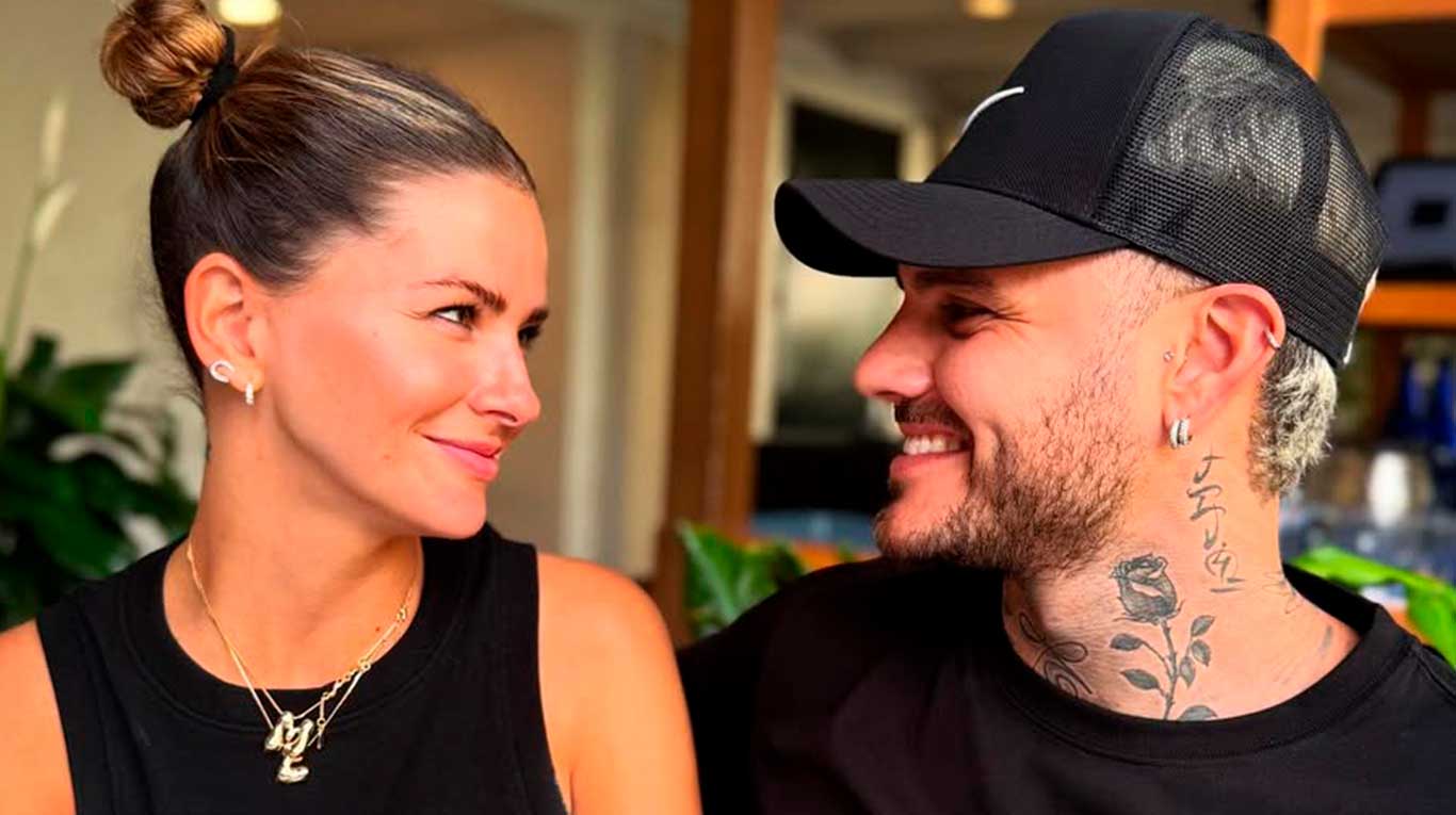 Mauro Icardi y la China Suárez (Foto: Instagram @sangrejaponesa)