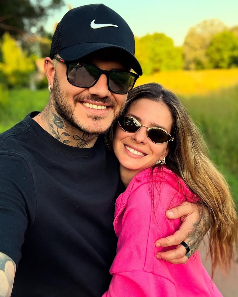 Mauro Icardi y la China Suárez. Foto: Instagram @sangrejaponesa