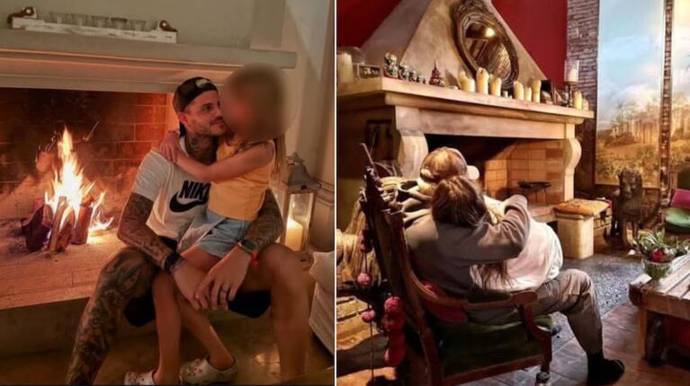 Mauro Icardi y sus hijas (Foto: X)