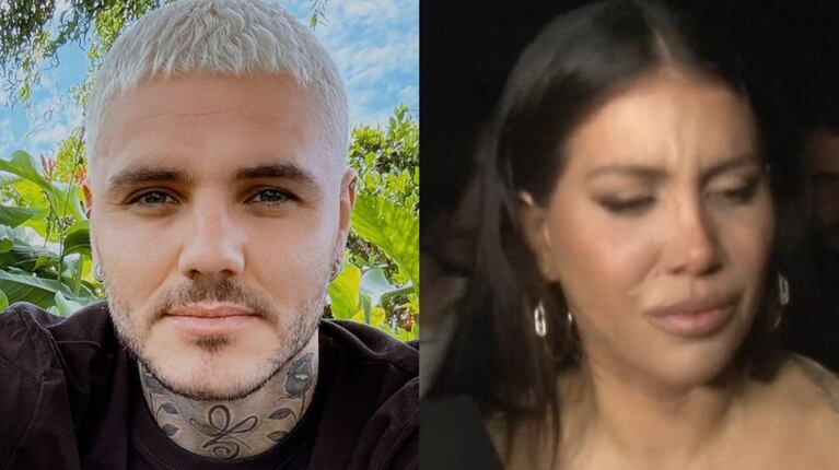 Mauro Icardi y Wanda Nara (Foto: Instagram/mauroicardi-captura Eltrece)