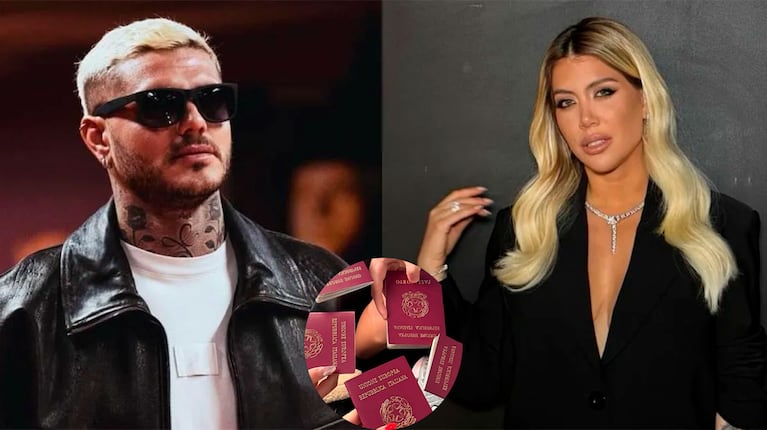 Mauro Icardi y Wanda Nara (Fotos: redes sociales).