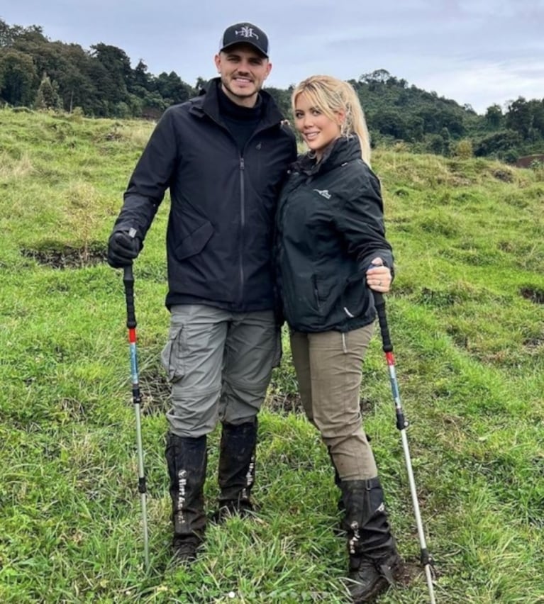 Mauro Icardi y Wanda Nara hicieron una excursión inolvidable en Ruanda: fueron a ver gorilas