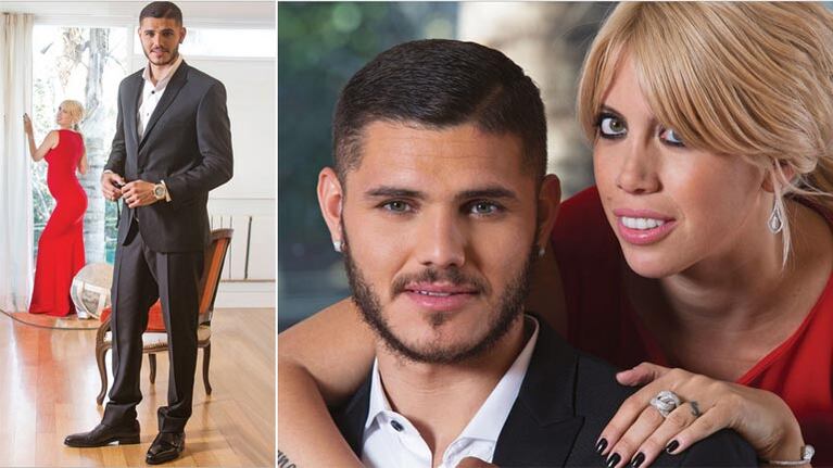 Mauro Icardi y Wanda Nara se rieron del término "icardear". (Foto: revista Hola Argentina)