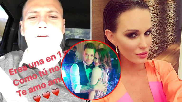 Mauro Zárate le dedicó una romántica canción a Natalie Weber. Foto: Instagram.