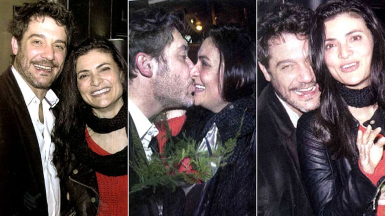Maxi Ghione y Ana María Orozco, de novios. (Fotos: revistas Pronto y Gente)