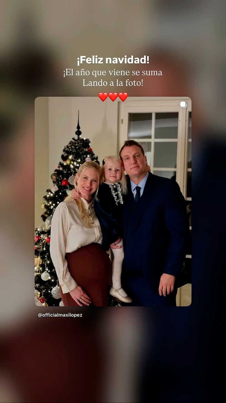 Maxi Lopez con Daniela y su hija Elle (Foto: Instagram @officialmaxilopez)