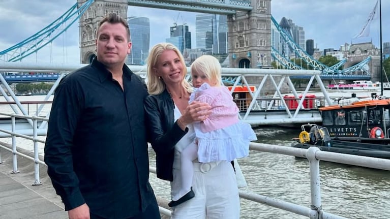 Maxi López, Daniela Christiansson y Elle / Fuente: Instagram