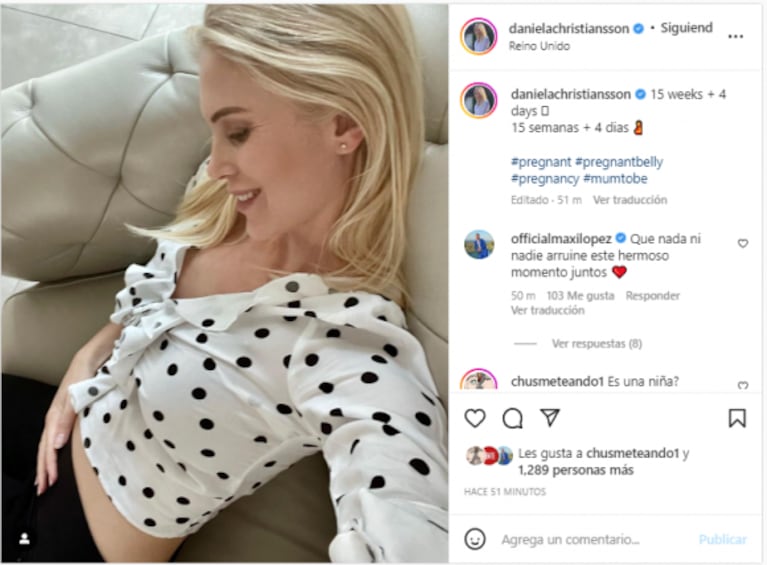 Maxi López defendió a Daniela Christiansson de las acusaciones de la exempleada de Wanda Nara
