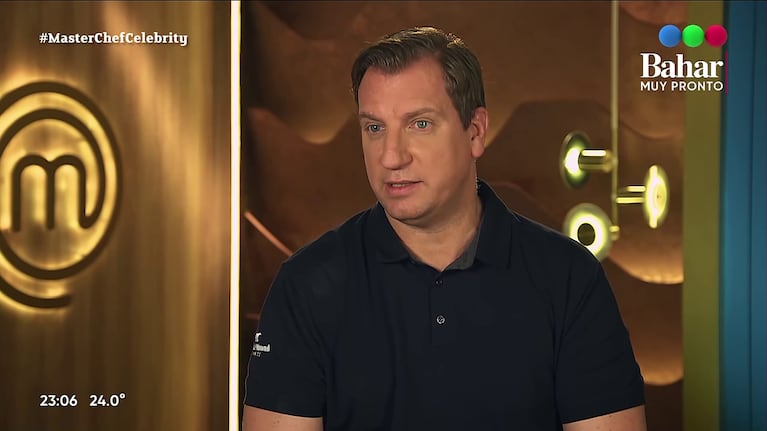 Maxi López en Masterchef Celebrity (Foto: captura de Telefé).