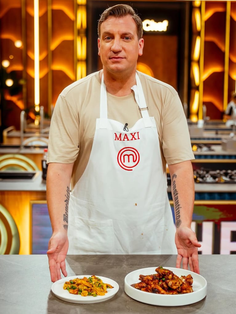 Maxi López en MasterChef Celebrity. (Foto: @officialmaxilopez)