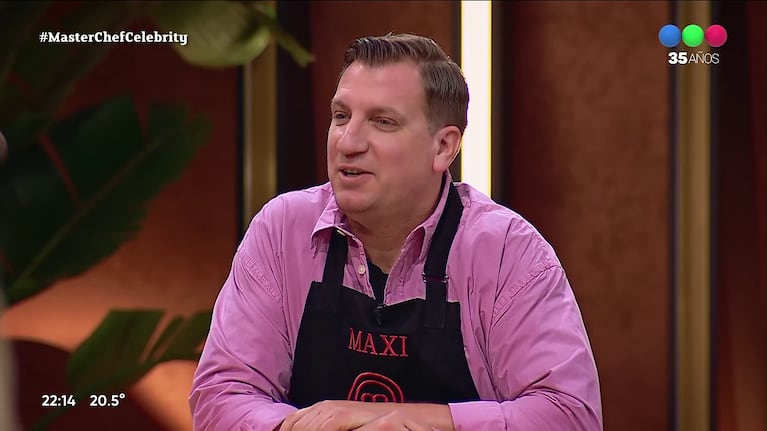 Maxi López en MasterChef Celebrity (Foto: Telefé).