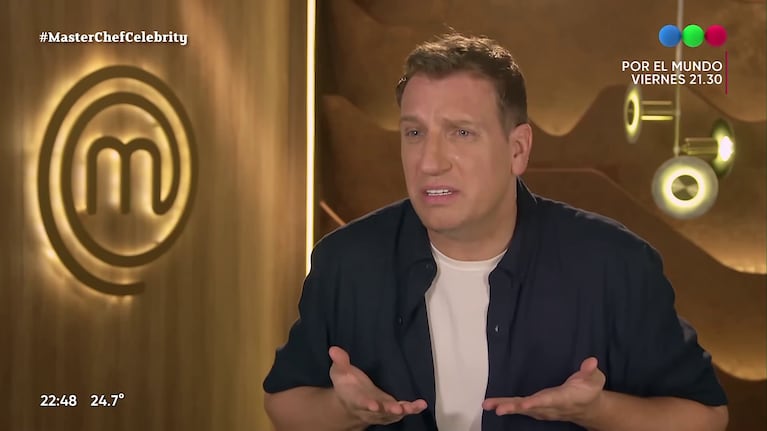 Maxi López en Masterchef (Foto: captura de eltrece).